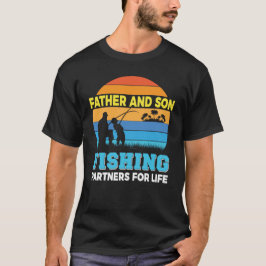 Father Son Fischereipartner Fisherman Fisher Fishe T-Shirt