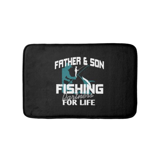 Father Son Fishing Badematte (Vorderseite)
