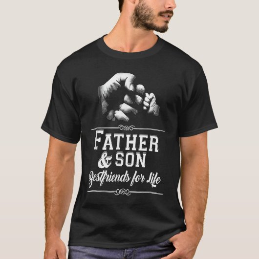 Father Son Friends Fist Bump Dad Father's Day Fami T-Shirt (Vorderseite)