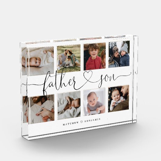 Father Son Heart Script | Foto Grid Collage (Links)