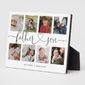 Father Son Heart Script | Foto Grid Collage Fotoplatte (Seite)