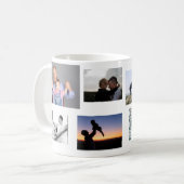 Father Son Love Best Dad Ever Collage Art Kaffeetasse (Vorderseite Links)