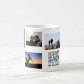 Father Son Love Best Dad Ever Collage Art Kaffeetasse (Mittel)