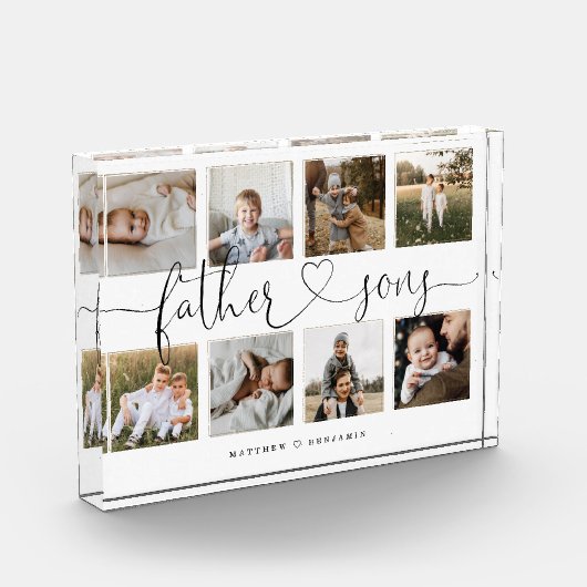 Father Sons Heart Script | Foto Grid Collage (Links)