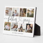 Father Sons Heart Script | Foto Grid Collage Fotoplatte (Seite)