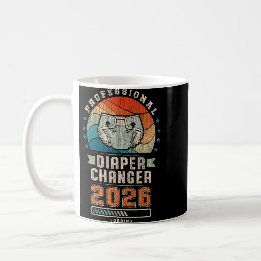 Father To Be Future Daddy, Expecting Dad 2026 Diap Kaffeetasse (Links)
