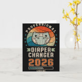 Father To Be Future Daddy, Expecting Dad 2026 Diap Karte (Gelbe Blume)