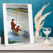 Father und sein Fishing Trip Fotoplatte (Seite)