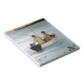 Father und sein Fishing Trip Notizblock (angewinkelt)