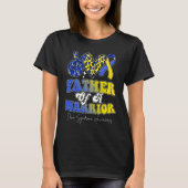 Father Warrior Down Syndrome Awareness Family T-Shirt (Vorderseite)