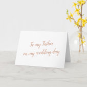 Father Wedding Card Karte (Gelbe Blume)