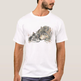 Father Wolf & Cubs Tierart T-Shirt