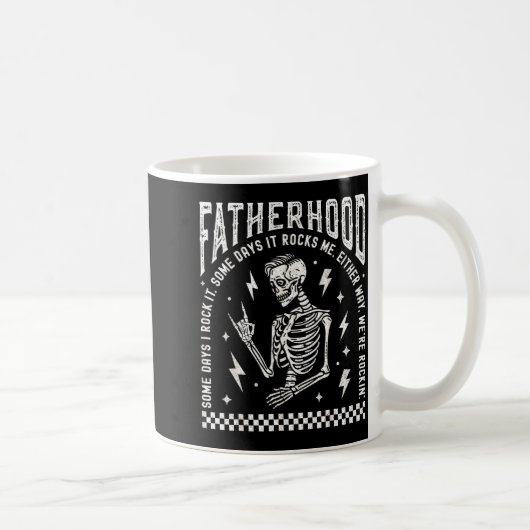 Fatherhood Some Days I Rock It Skeleton Dad Tour F Kaffeetasse (Rechts)