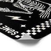 Fatherhood Some Days I Rock It Skeleton Dad Tour F Poster (Ecke)