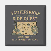 Fatherhood The Original Side Quest Dad Mode Magnet (Vorne)