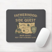 Fatherhood The Original Side Quest Dad Mode  Mousepad (Mit Mouse)