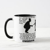 Fatherly Rateingenieur-lustige Tasse (Links)
