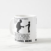Fatherly Ratekundengerechte lustige Tasse (Vorderseite Links)