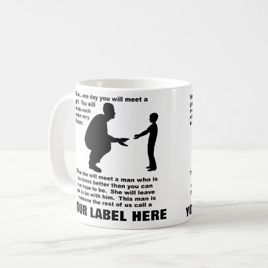 Fatherly Ratekundengerechte lustige Tasse (Vorderseite Links)