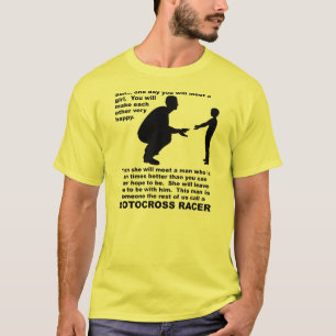 Fatherly Ratemotocross-Schmutz-Fahrrad-Laufen T-Shirt