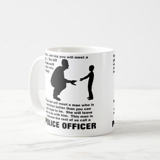 Fatherly Ratepolizei-Gesetzdurchführungs-lustige Kaffeetasse (Vorderseite Links)