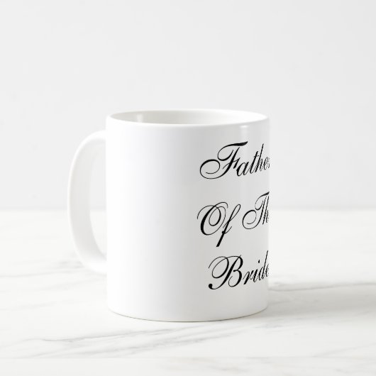 FatherOf TheBride Kaffeetasse (Vorderseite Links)