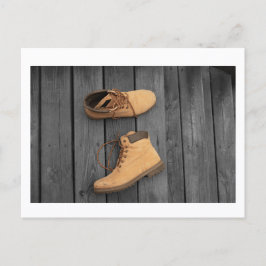 Father's Boots Postcard Print by JH Thornton Postkarte