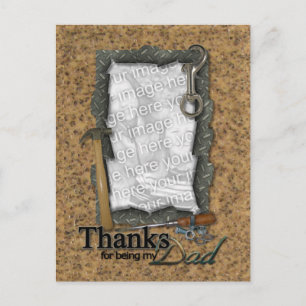 Father's Day ADD YOUR FOTO Tools Postkarte