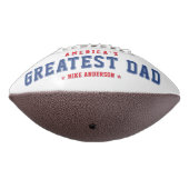 Father's Day American Flag Patriotic Red & Blue Football (Gedreht 270)