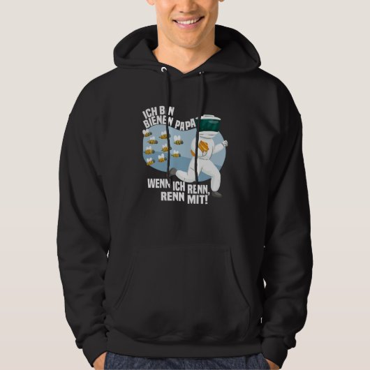 Father's Day Beekeeper Drone Honey Bee Hoodie (Vorderseite)