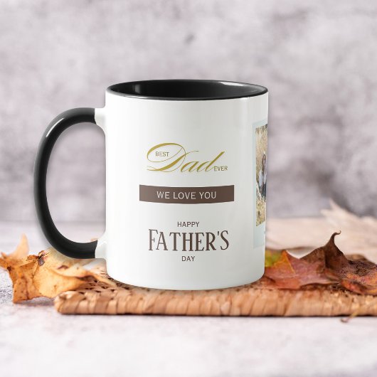 Fathers Day Best Dad Ever Custom Name Photo Tasse