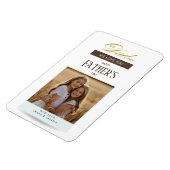 Fathers Day Best Dad Ever Photo Magnet (Linke Seite)