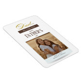 Fathers Day Best Dad Ever Photo Magnet (Rechte Seite)