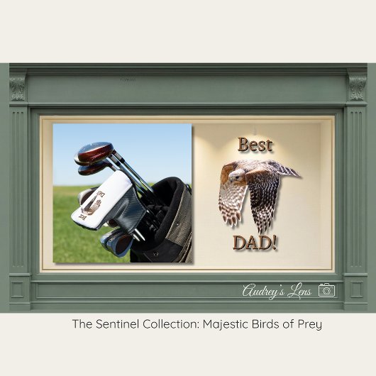 Father's Day "Best Dad" Hawk  Golf Headcover