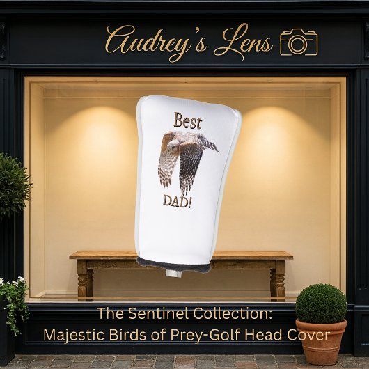 Father's Day "Best Dad" Hawk  Golf Headcover