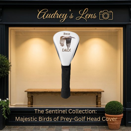 Father's Day "Best Dad" Hawk  Golf Headcover