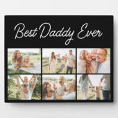 Father's Day Best Daddy Ever 6 Photo Collage Fotoplatte (Vorderseite)