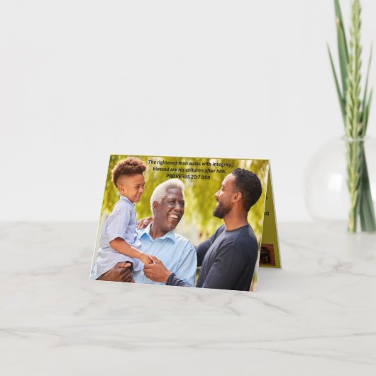 FATHER'S DAY CARD 1 FEIERTAGSKARTE (Vorderseite)