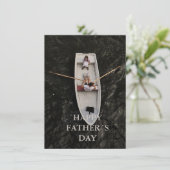 Fathers day card  einladung (Stehend Vorderseite)