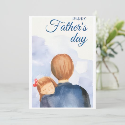 Father's Day Card Feiertagskarte (Stehend Vorderseite)