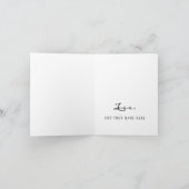 Father's Day card for First Father's Day Karte (Innenseite)