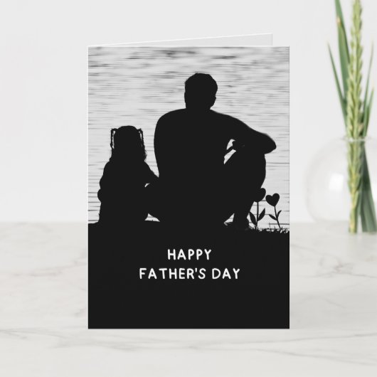 Father's Day Card from Daughter Card Karte (Vorderseite)