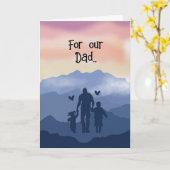 Father's Day Card from Kids Greeting Card Karte (Gelbe Blume)