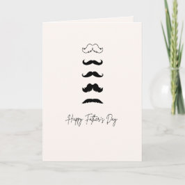Father's Day Card Mustaches Card Karte