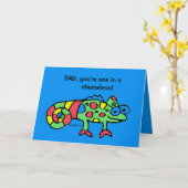 Father's Day Chameleon Card Karte (Gelbe Blume)