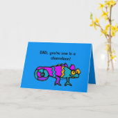 Father's Day Chameleon Card Karte (Gelbe Blume)