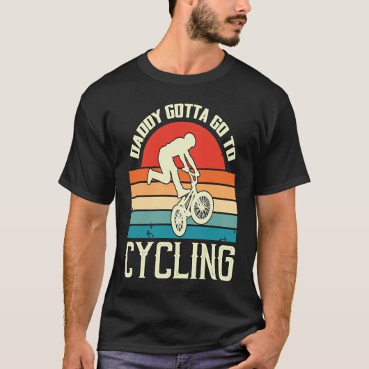 Father's Day Cycling and Biking Dad T-Shirt (Vorderseite)