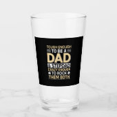 Father's Day Dad And Step Dad I Rock Them Glas (Vorderseite)