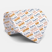 Father's Day Dad Custom Necktie Tie Krawatte (Gerollt)