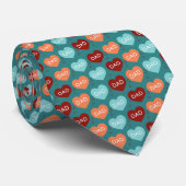 Father's Day Dad Pattern Necktie Tie Krawatte (Gerollt)
